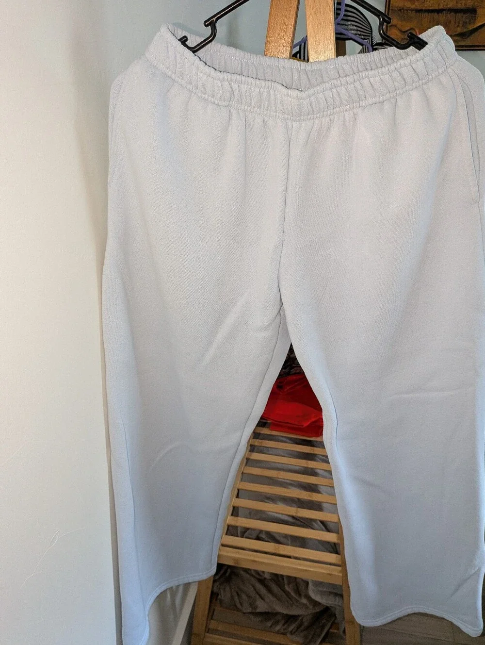 Edickted Light Blue Hooded Sweatshirt with Blue Ribbon Accents, Set Sz S